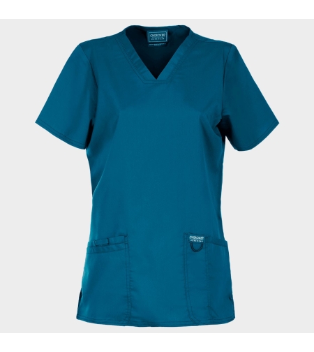 Дамска медицинска туника CHEROKEE V-NECK CARIBBEAN BLUE WWE620