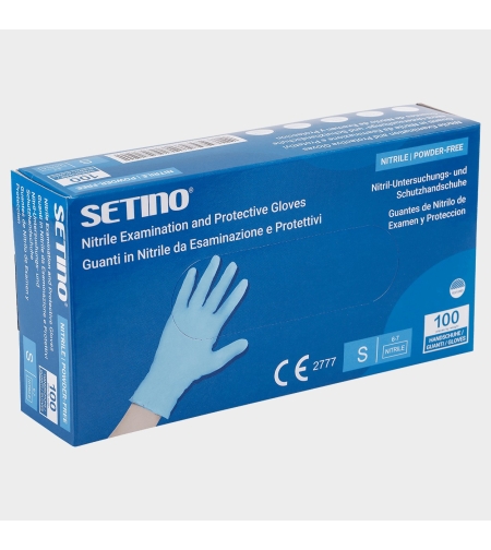 SETINO NITRILE BLUE Еднократни ръкавици от нитрил