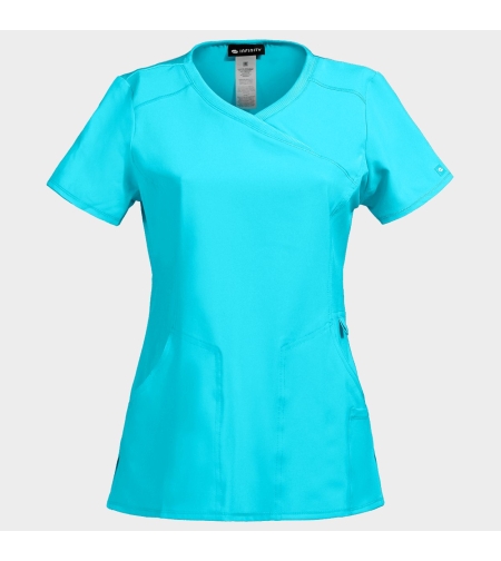 Дамска медицинска туника CHEROKEE WRAP TURQUOISE CKE2625A