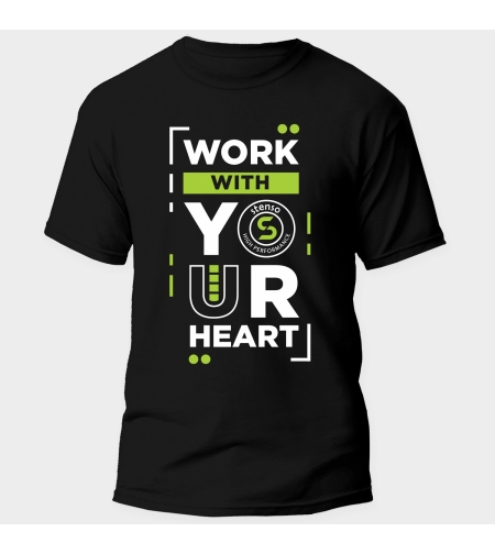 PAYPER SUNSET BLACK/GREEN Тениска с лого