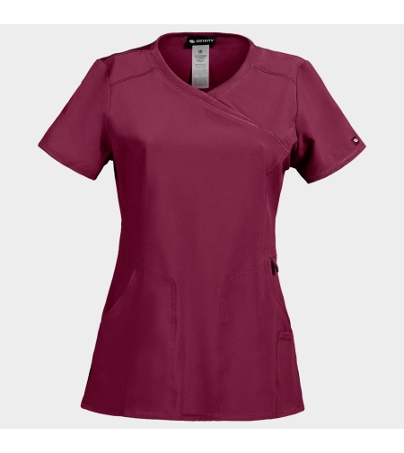 Дамска медицинска туника CHEROKEE WRAP BORDEAUX CKE2625A