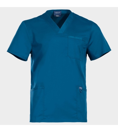Мъжка медицинска туника CHEROKEE V-NECK CARIBBEAN BLUE WWE670