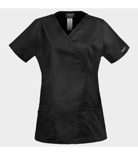 Дамска медицинска туника CHEROKEE WRAP BLACK WWE4728