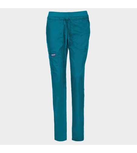 Дамски медицински панталон CHEROKEE MR TAPERED CARIBBEAN BLUE WWE105