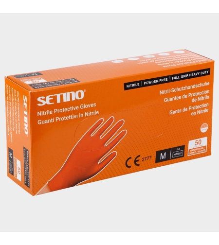 SETINO NITRILE ORANGE Еднократни ръкавици от нитрил