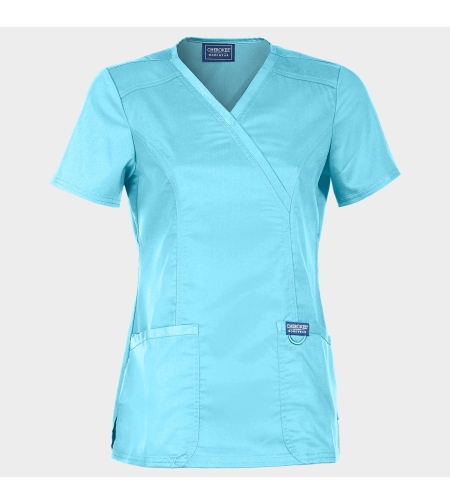 Дамска медицинска туника CHEROKEE WRAP TURQUOISE WWE610