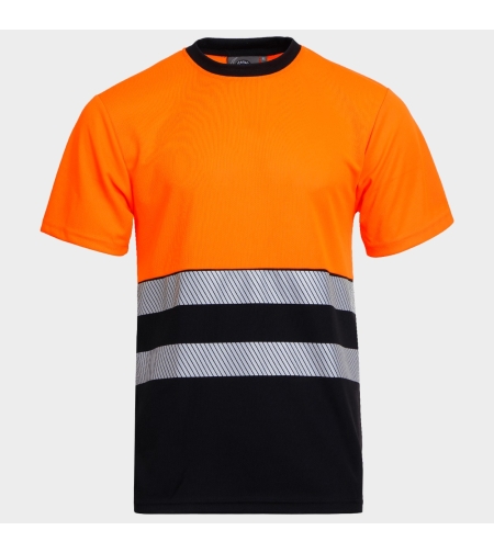PRISMA HV ORANGE/BLACK Сигнална тениска