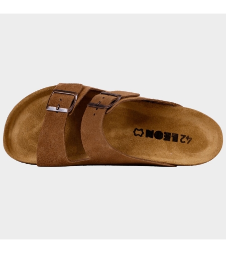 LEON MAN BROWN SUEDE Мъжки чехли