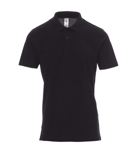 Тениска с яка PAYPER ROME BLACK