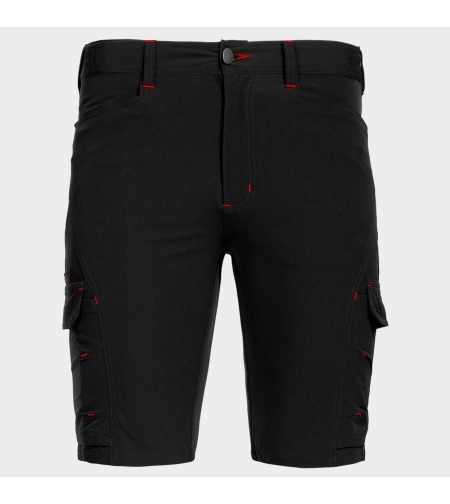 Работен къс панталон VIGOR BLACK/RED