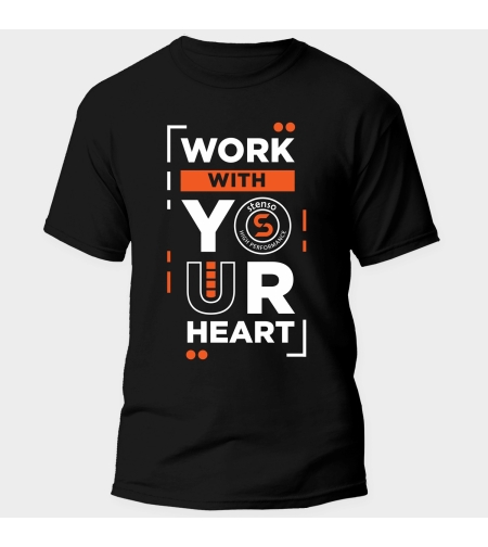 PAYPER SUNSET BLACK/ORANGE Тениска с лого