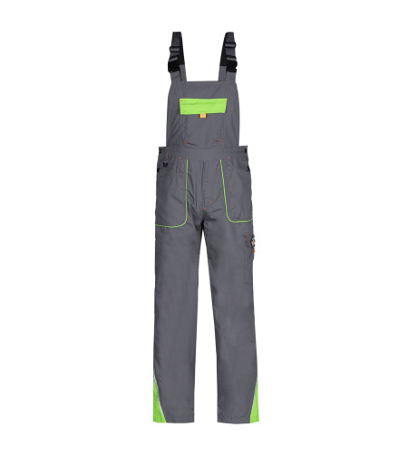 PRISMA SUMMER GREY/GREEN Работен полугащеризон