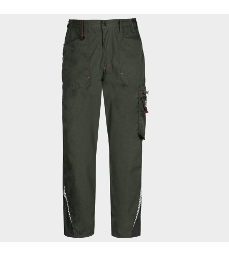 Работен панталон PRISMA LIGHT STRETCH OLIVE/BLACK