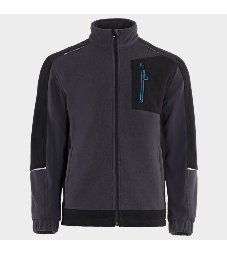REVOLT FLEECE GREY/BLACK/PETROL Суитшърт