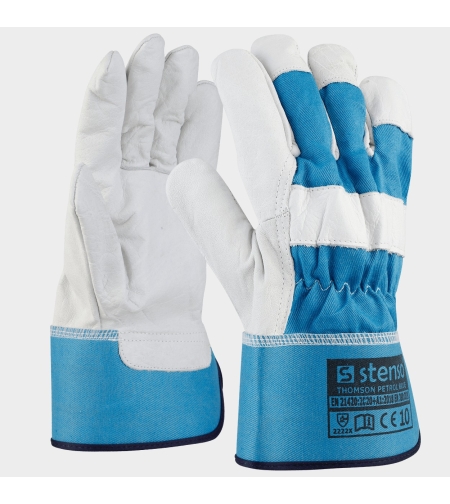 THOMSON PETROL BLUE Ръкавици от кожа и плат
