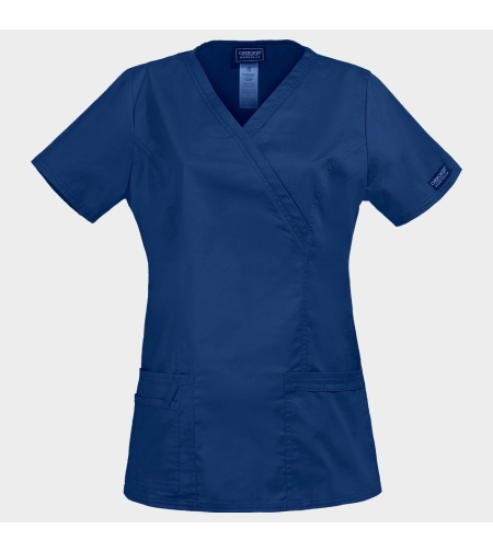 Дамска медицинска туника CHEROKEE WRAP DARK BLUE WWE4728