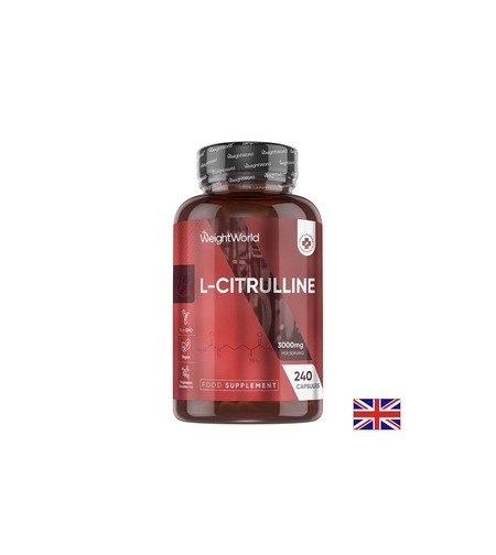 L-Цитрулин – Издръжливост, сила и сърдечносъдова подкрепа, 3000 mg, 240 капсули