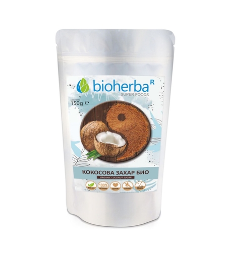 КОКОСОВА ЗАХАР БИО, Биохерба, 150 гр.
