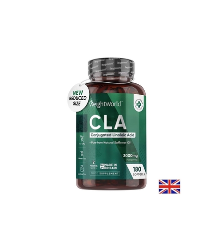 CLA - Конюгирана линолов киселина, 3000 mg x 180 софтгел капсули Weight Worl