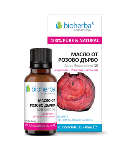 МАСЛО ОТ РОЗОВО ДЪРВО, Rosewood essential oil, Биохерба, 10 мл.