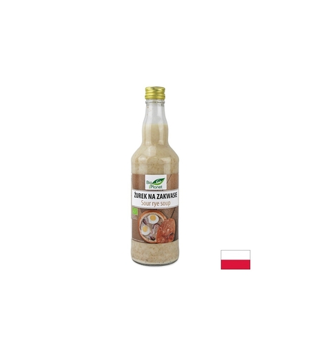 Кисела супа от ръж със закваска (непастьоризирана), БИО 500 ml