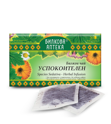 Успокоителен, 20 филтърни пакетчета, 30 гр. Биохерба