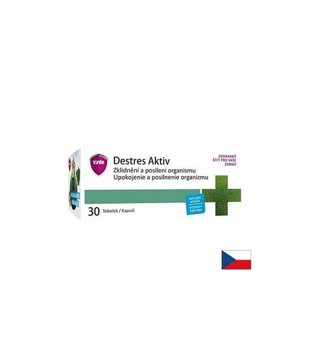 Destres Aktiv с L-триптофан 400 mg, валериана 100 mg и жълт кантарион 100 mg При стрес и безсъние 30 капсули