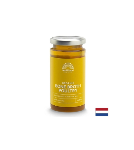 Костен бульон от домашни птици Био, 240 ml Mattisson Healthstyle