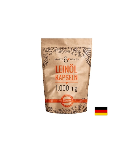 В подкрепа на имунитета, сърцето и мозъчната функция - Ленено масло, 1000 mg х 250 капсули
