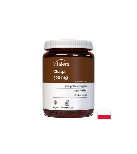 Чага – Имунитет и баланс на кръвната захар, 500 mg, 60 капсули