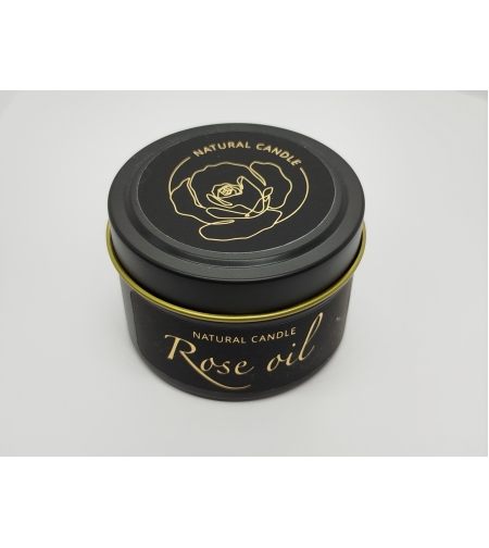 Ароматна свещ с натурално розово масло