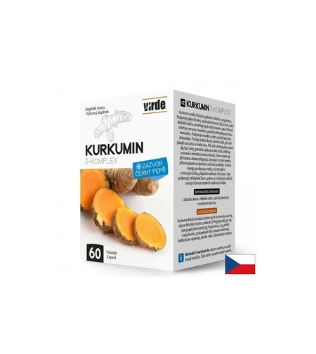 Куркумин 400 mg + Джинджифил 350 mg + Черен пипер За здрави и подвижни стави 60 капсули