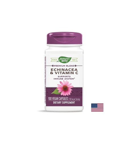 Echinacea & Vitamin C/ Ехинацея & Витамин C х 100 капсули Nature’s Way