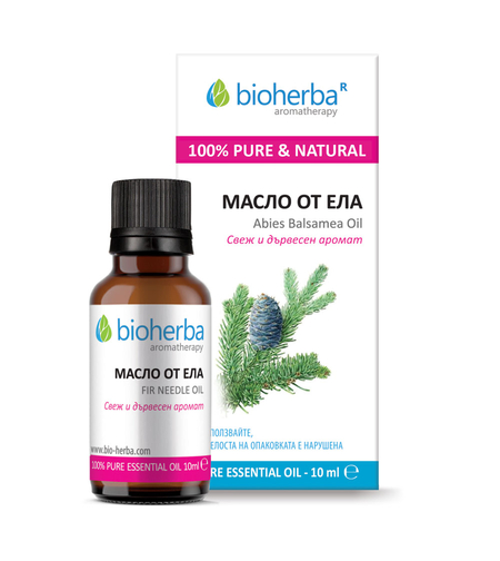 МАСЛО ОТ ЕЛА, Fir Needle essential Oil, Биохерба, 10 мл