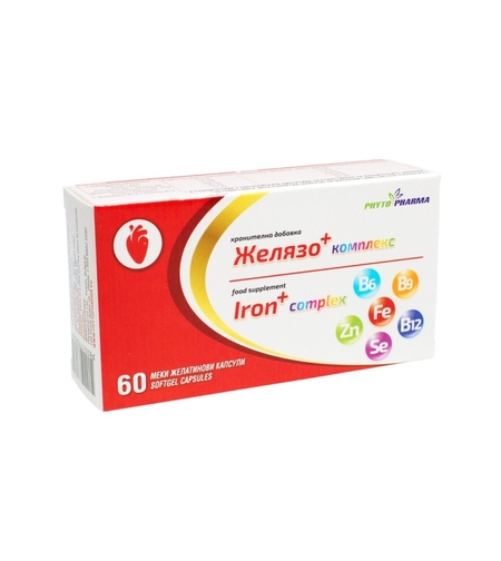Желязо - комплекс, ФитоФарма, 60 капсули