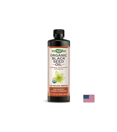 Черен кимион (масло) - Organic Black Seed Oil, 236 ml Nature’s Way