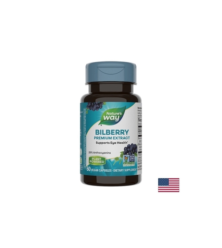 Bilberry-Черна боровинка – силно зрение, 60 капсули Nature’s Way