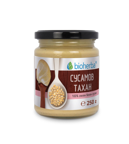 СУСАМОВ ТАХАН 100% смлян белен Сусам, 250гр