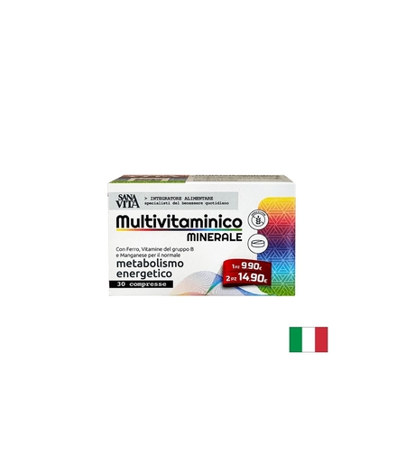 Мултивитамини и минерали Sanavita Мultuivitaminico Minerale, 30 таблетки