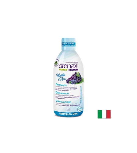Диуретична формула с гроздово семе и синя боровинка - Дренакс - Drenax® Forte Plus, 750 ml, 25 дози