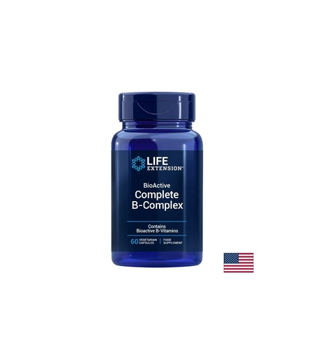 Биоактивен Витамин B комплекс x 60 капсули, BioActive Complete B-Complex, Life Extension