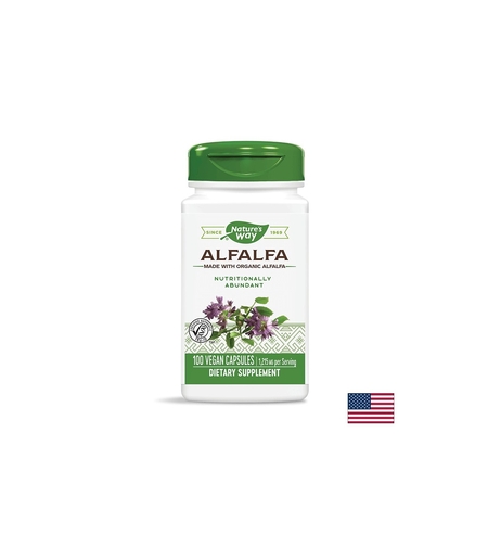 Alfalfa, Люцерна 405 mg х 100 капсули Nature’s Way