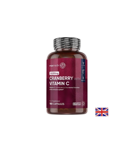 Уринарно здраве - Червена боровинка 500 mg + Витамин С 100 mg, 180 капсули