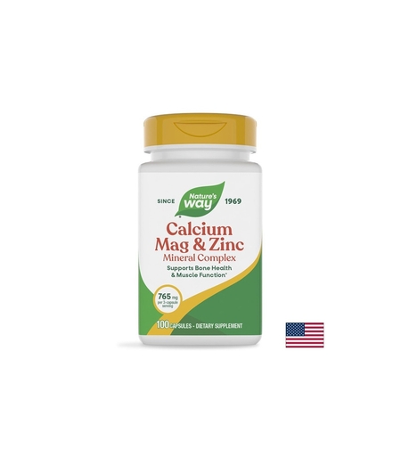 Calcium, Magnesium & Zinc/ Калций с Магнезий и Цинк х 100 капсули Nature’s Way