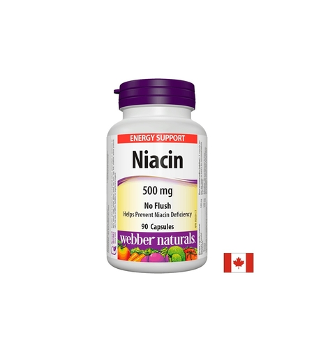 Niacin/ Ниацин 500 mg x 90 капсули Webber Naturals