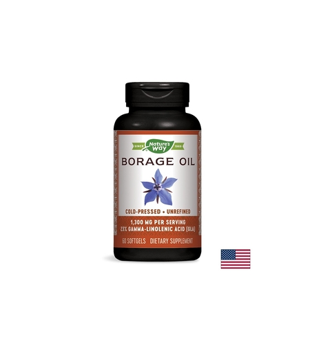 Borage Oil 23% GLA/ Пореч масло 1300 mg х 60 капсули Nature’s Way