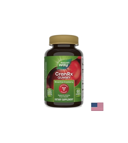 CranRx® Gummies Urinary Health / Грижа за уринарния тракт с Червена боровинка, Д-маноза и витамин С х 60 желирани таблетки Nature’s Way