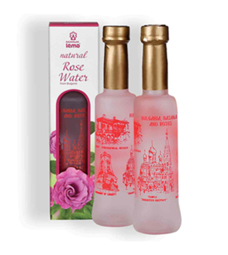 Натурална розова вода за пиене в стъклена бутилка 200 ml.