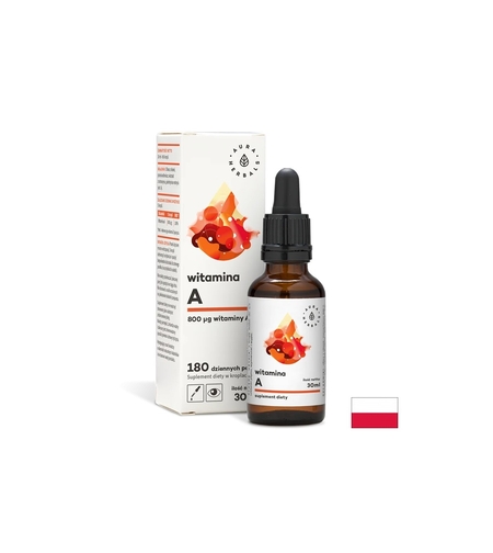 Зрение и имунитет - Витамин А, 30 ml капки Aura Herbals