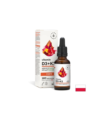 Кости и стави - Витамин D3  800 IU + K2 20 µg (форте), 30 ml капки